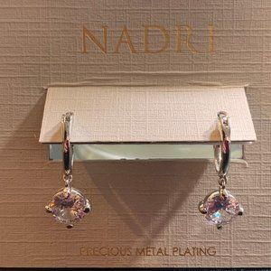 NADRI New Classic Huggie with CZ Earrings